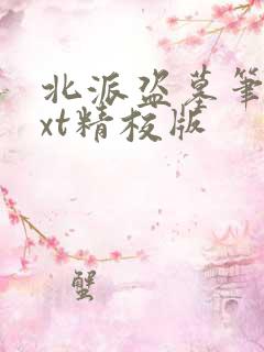 北派盗墓笔记txt精校版