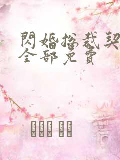 闪婚总裁契约妻全部免费