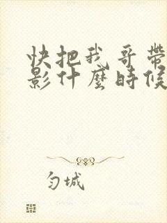 快把我哥带走电影什么时候上映