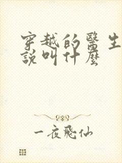 穿越的医生的小说叫什么