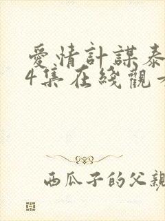 爱情计谋泰剧14集在线观看