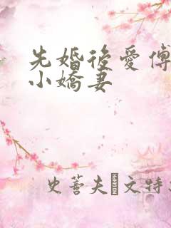先婚后爱傅少的小娇妻