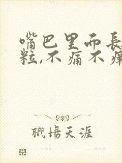 嘴巴里面长小颗粒,不痛不痒