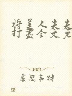 将美人夫夫一网打尽全文免费阅读最新章节