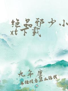 绝品邪少小说txt下载