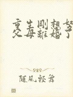 重生刚想努力,父母离婚了在线观看