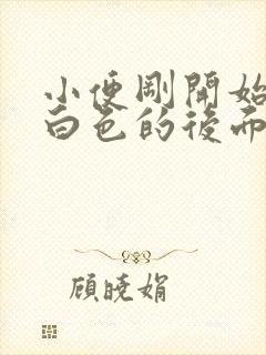 小便刚开始是乳白色的后面正常