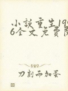 小说重生1996全文免费阅读