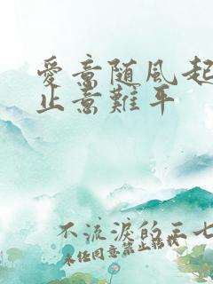 爱意随风起,风止意难平