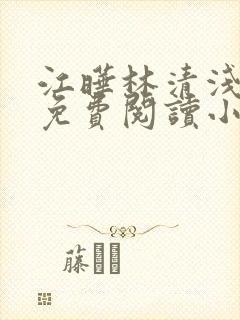 江晔林清浅全文免费阅读小说