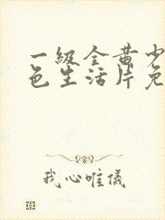 一级全黄少妇性色生活片免费