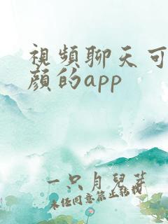 视频聊天可以美颜的app