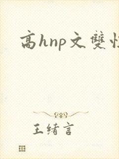 高hnp文双性