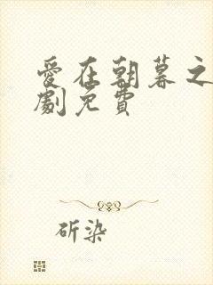 爱在朝暮之间短剧免费