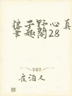 狼子野心真少爷笔趣阁28