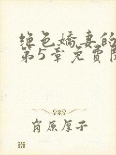 绝色娇妻的秘密第5章免费阅读