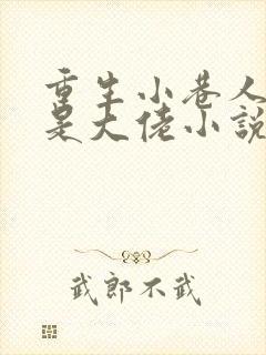 重生小巷人家我是大佬小说