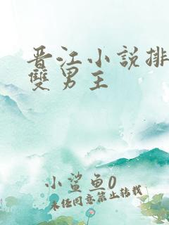 晋江小说排行榜双男主