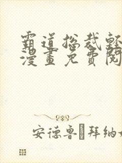 霸道总裁轻轻爱漫画免费阅读漫画