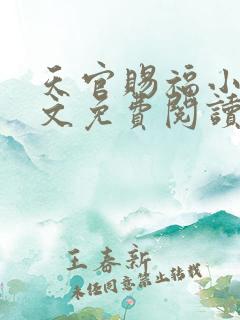 天官赐福小说全文免费阅读未删减无弹窗txt