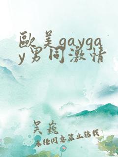 欧美gaygay男同激情