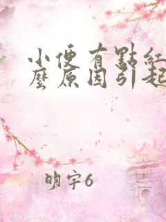 小便有点红色什么原因引起的