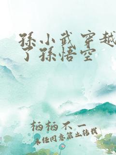 孙小武穿越成为了孙悟空