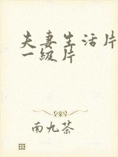 夫妻生活片黄色一级片