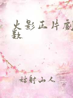 火影正片剧情集数