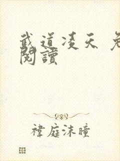 武道凌天 免费阅读