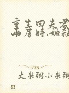 重生回夫君兼祧两房时,她杀疯了小说