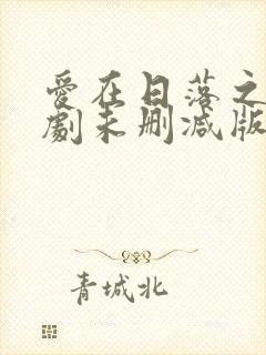 爱在日落之前泰剧未删减版