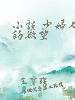 小说 少妇人妻的欲望