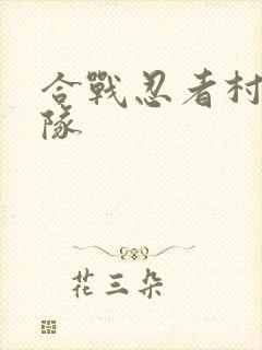 合战忍者村棒球队