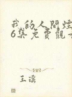 我的人间烟火46集免费观看电视剧