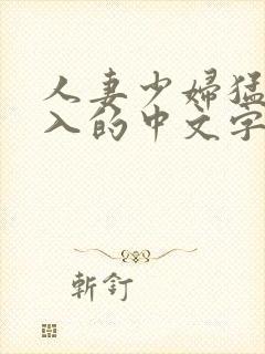 人妻少妇猛烈进入的中文字幕电影