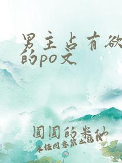 男主占有欲很强的po文