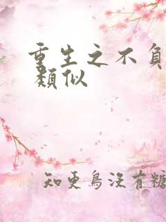 重生之不负韶华 类似