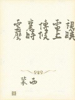 云襄传电视剧什么时候上映