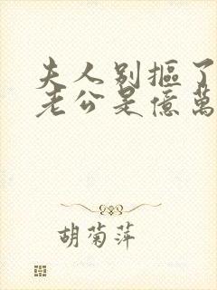 夫人别抠了,你老公是亿万总裁免费阅读