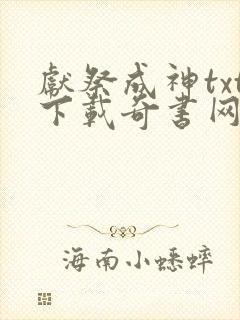 献祭成神txt下载奇书网精校版