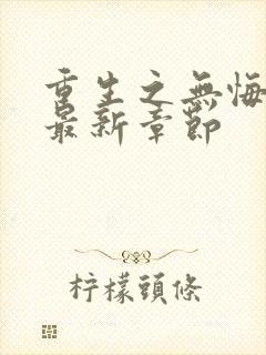 重生之无悔人生最新章节