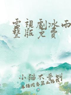 电视剧冰雨火完整版免费