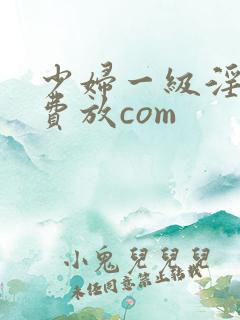 少妇一级淫片免费放com