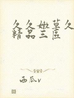 久久嫩草久久久精品三区