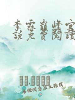 李霖巅峰官场小说免费阅读无弹窗