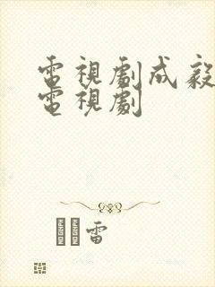 电视剧成毅演的电视剧