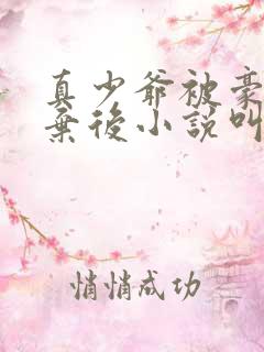 真少爷被豪门嫌弃后小说叫什么