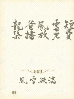 龙爸风云短剧全集播放免费观看高清