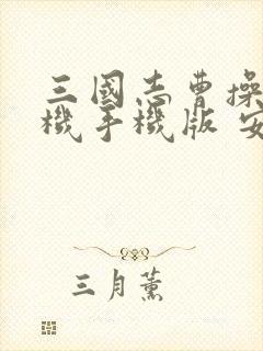 三国志曹操传单机手机版 安卓